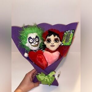 Beetlejuice Plush Bouquet with Green Bow NWT, beetle juice stuffed animal